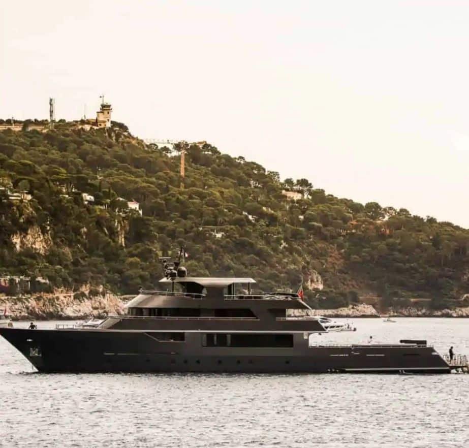 Le yatch avant son naufrage