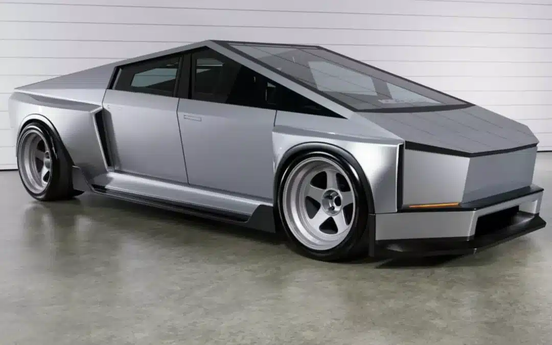 Le Tesla Cybertruck virtuellement claqué au sol