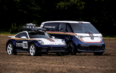 Un Volkswagen ID.Buzz parfait pour tracter une 911 Dakar